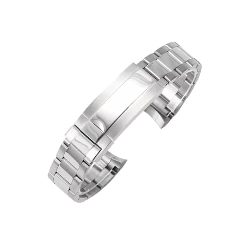 KTRSAVSSA Kompatibel mit Rolex Daytona Log Submariner Panda Schwarz Grün Water Ghost Wasserdichtes Edelstahl-Uhrenarmband 20 mm 21 mm(Steel (LG)-Z11,20mm-No Log) von KTRSAVSSA