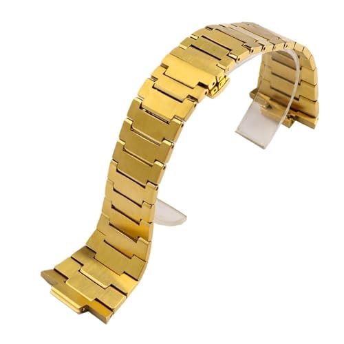 KTRSAVSSA Kompatibel mit Tissot 1853 PRX Super Player Uhrenarmband T137.407/410 .210 Metallarmband Edelstahl Herren Damen Armband(Gold,For Men 12mm) von KTRSAVSSA