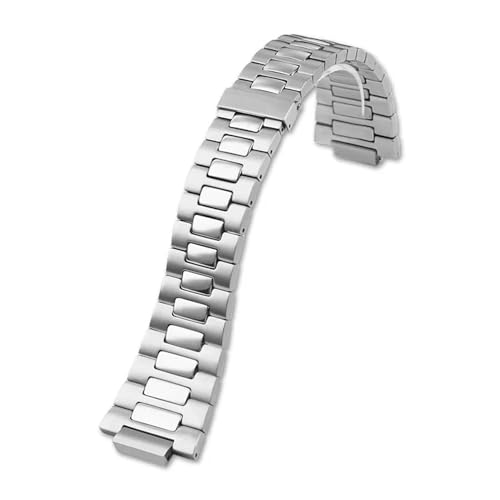 KTRSAVSSA Massives Edelstahl-Uhrenarmband, Kompatibel Mit Patek Philippe 5711, 5712, 5726, Elegantes Uhrenarmband, Zubehör, Konvexe Schnittstelle, 25 X 13 Mm von KTRSAVSSA