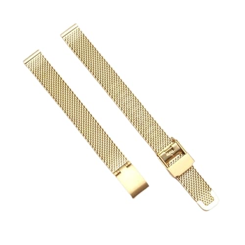 KTRSAVSSA Premium-Uhrenarmband, kompatibel mit Milanese Folli Follie, Herren- und Damen-Uhrenarmband aus Edelstahl, Metallgeflecht, 12, 14, 16, 18, 20 mm(Golden,20mm) von KTRSAVSSA