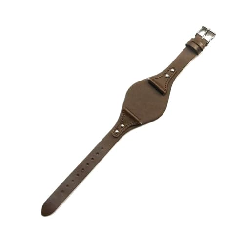 KTRSAVSSA Schicht Rindsleder Uhrenarmbänder Kompatibel Mit Fossil ES4045 ES4114 ES4113 ES3838 ES3625 ES3616 Elastisches Wasserdichtes Armband 18mm(Coffee(PW),Steel-K1-18mm) von KTRSAVSSA