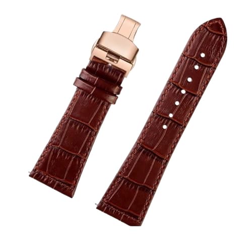 KTRSAVSSA Schnellverschluss-Armband aus Rindsleder, kompatibel mit Franck Muller-Armband, Muller-Lederarmband, FM-Uhr, Herren- und Damenuhr, 22, 26, 30 mm(BROWN,22mm) von KTRSAVSSA