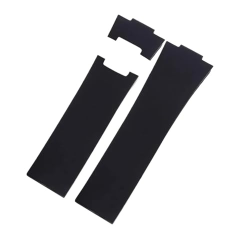 KTRSAVSSA Silikon-Uhrenarmband, kompatibel mit Athens Observation Navigation 1183, Herren- und Damen-wasserdicht, for Ulysse Nardin, Gummi-Uhrenarmband, 25 mm(Black-No buckle) von KTRSAVSSA