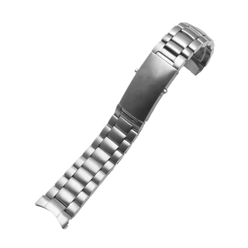 KTRSAVSSA Uhrenarmband-Zubehör, Kompatibel Mit Omega Seamaster 300 Ocean Universe 600 Observatory, Uhrenarmbänder Aus Massivem Edelstahl, 18 Mm, 20 Mm, 22 Mm(3Beads-Silvery,20mm) von KTRSAVSSA
