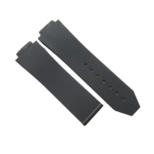 KTRSAVSSA Uhrenarmband kompatibel mit Big Bang Classic Fusion Series Silikon 26 mm * 19 mm Herren-Uhrenarmband Uhr schwarzes Gummiarmband Kette(Black1) von KTRSAVSSA