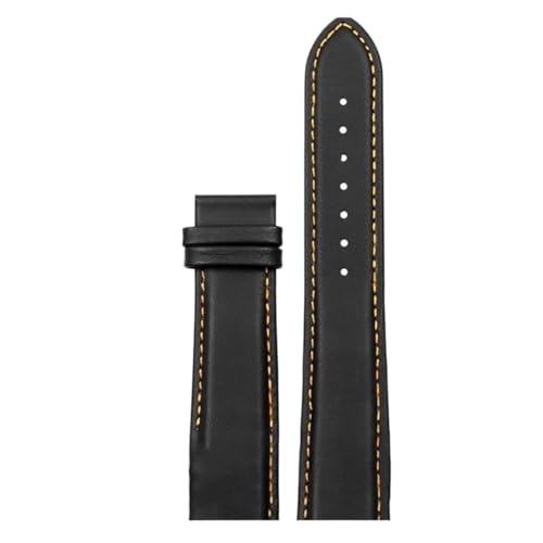 KTRSAVSSA Uhrenarmband mit gebogenem Ende, kompatibel mit Tissot T035 1853 T035627A T035617A T035407A T035439, Lederarmband for Herren, Arc Band 22 23 24 mm(B Orange no Buckle,24mm) von KTRSAVSSA