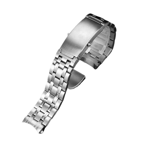 KTRSAVSSA Uhrenzubehör Band Stahlband Kompatibel mit Omega 007 Seamaster Planet Ocean 300m Sport wasserdichtes Uhrenarmband 18mm 20mm 22mm(9Beads-Silvery,18mm) von KTRSAVSSA