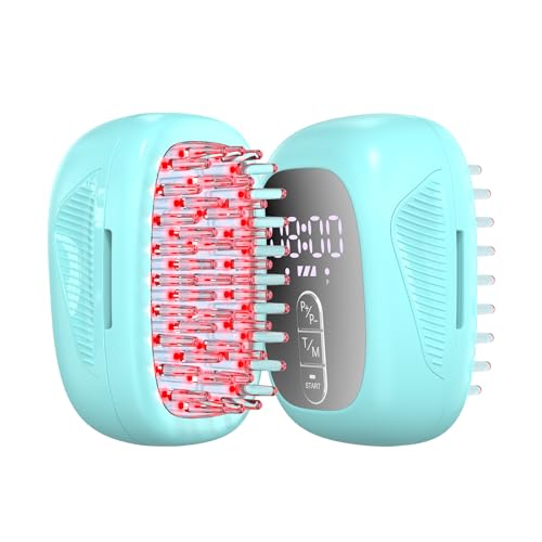 KTS Haarwuchs Laser Kamm, Laserlicht-Therapie Haarwachstum Gerät, Rotlicht Therapie Fördern Nachwachsen Haare für Männer und Frauen, Haarausfallbehandlung für dünner werdendes Haar von KTS