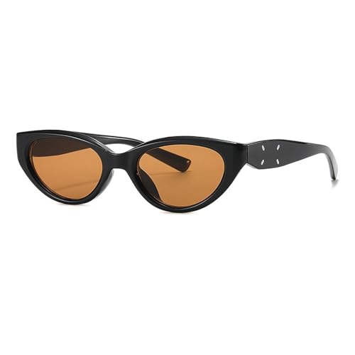 KTUCN Cat Eye Shape Damen-Sonnenbrille im Vintage-Stil mit UV400-Schutz, Sonnenbrille für Damen und Herren, 5, 146 mm von KTUCN