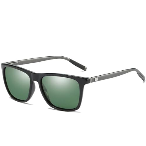 KTUCN Klassische Aluminium-Magnesium-Sonnenbrille mit Federscharnieren, polarisierte Sonnenbrille für Herren und Damen, Vintage-Fahrbrille, UV400, HD1, BH01 von KTUCN