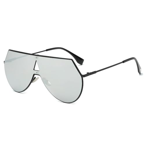 KTUCN Mode für Männer Sonnenbrillen Männlichen Großen Rahmen Farbenfrohes lunettes de soleil homme sonnenbrille mit box Metall, C07 Black Mercury, BH01 von KTUCN