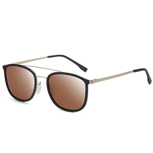 KTUCN Retro Runde Polarisierte Sonnenbrille - Unisex Schatten Sonnenbrille,HD3,BH01 von KTUCN