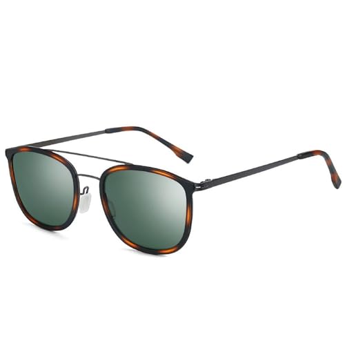 KTUCN Retro Runde Polarisierte Sonnenbrille - Unisex Schatten Sonnenbrille,HD4,BH01 von KTUCN