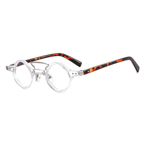 KTUCN Runde Sonnenbrille Herren Damen Vintage Steampunk Brille Farbverlauf Retro Autofahrerbrille UV400,HD6,BH01 von KTUCN