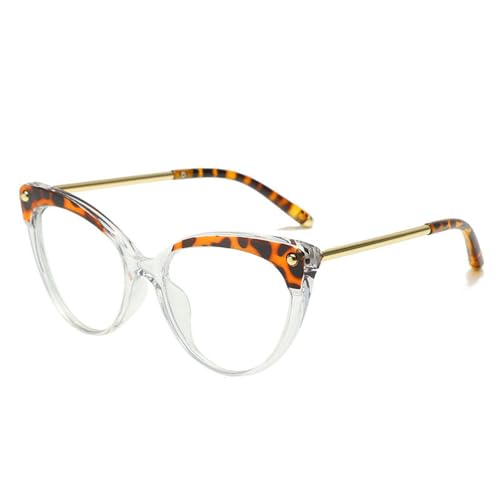 KTUCN Toudaimao Damen-Brille mit großem Rahmen, Katzenaugen-Brille, Blaulichtfilter-Brille, C von KTUCN