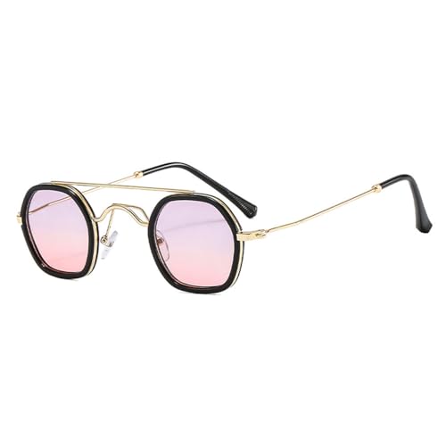 KTUCN Vintage Polygon Sonnenbrille Damenmode Ozean Farbverlaufsgläser Mode Herren Punk Sonnenbrille UV400, 3, 139MM KTUCN Vintage Polygon Sonnenbrille Damenmode Ozean Farbverlaufsgläser Mode Herren Punk Sonnenbrille UV400, 3, 139MM von KTUCN