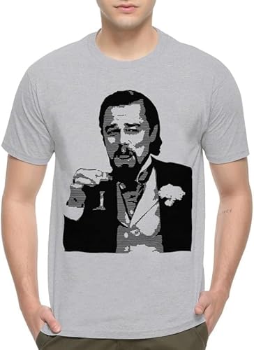 Foxtrot Leonardo Dicaprio Django Unchained Meme T-Shirt(Large) von KTVB0A