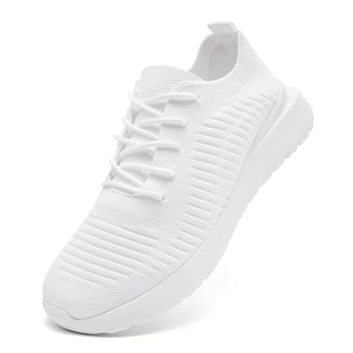 KTVHYW Schuhe Damen Weisse Sneakers Sportschuhe Laufschuhe Weiße Turnschuhe Tennisschuhe Gym Fitness Schuhe Freizeitschuhe Sommerschuhe 40 von KTVHYW