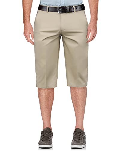 KTWOLEN Herren 3/4 Sommer Leinenhose Chino Shorts Bermuda Männer Casual Leinen-Shorts Kurze Hose ohne Guertel von KTWOLEN