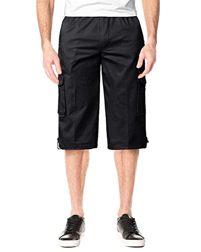 KTWOLEN Herren Cargo Shorts Bermuda Kurze Hose Baumwolle Outdoor Sommer Freizeit Herrenshorts Kurz Cargohose mit 5 Taschen von KTWOLEN