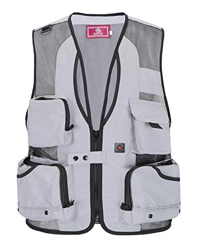 KTWOLEN Herren Multi-Taschened Safari-Weste Freizeit Jacke Outdoor Weste Angler Freizeit und Angler Jagd Trekking Wander Nettoweste von KTWOLEN