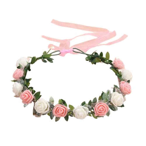Braut-Stirnbänder mit Blumenmuster, Blumengirlanden, Haarkranz, Brautblume für Hochzeit, Blumenstirnbänder für Damen von KUAIYIJU