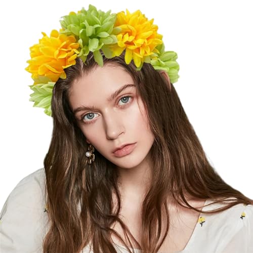 Elegante Stirnbänder Mit Weichem Stoff Blumen Kopfschmuck Mädchen Blumen Haarbänder Haar Accessoires Für Hochzeit Party Cosplay Haar Accessoires Für Frauen von KUAIYIJU