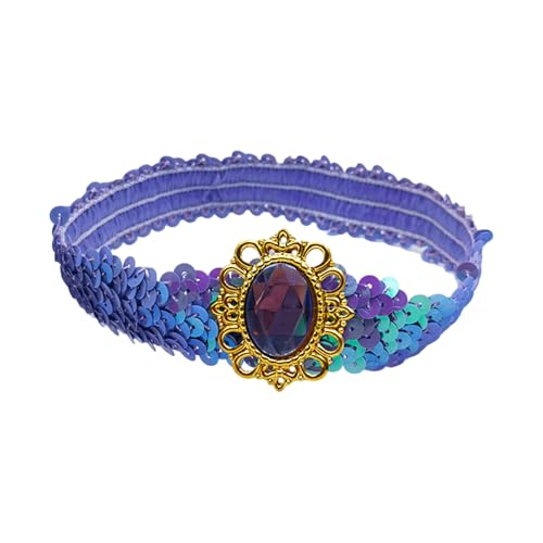 Glitzernde Pailletten-Stirnbänder mit Strasssteinen, elastische Haarbänder für Damen und Mädchen, verstellbare Haarteile, Haarschmuck Glitzernde Pailletten-Stirnbänder mit Strasssteinen, elastische Haarbänder für Damen und Mädchen, verstellbare Haarteile, Haarschmuck von KUAIYIJU