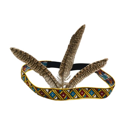 Handgefertigtes gefiedertes Haarband mit exquisiten Schwanzdekorationen und schimmernden Strasssteinen, Haarschmuck für stilvolle Frauen von KUAIYIJU