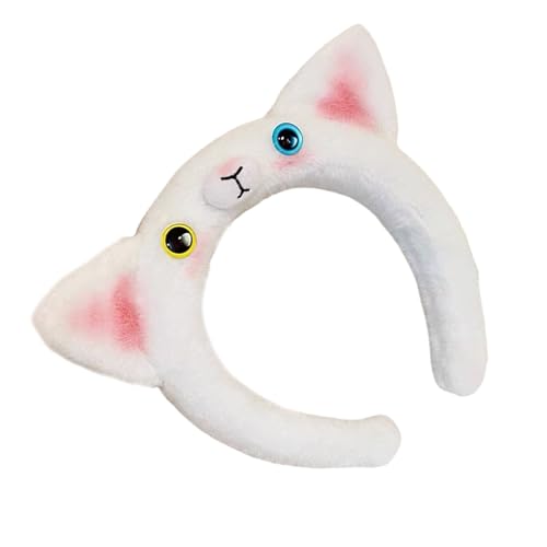 Lustiger Tier-Haarreif für weibliche Gesichtswäsche, Plüsch, Make-up, Haarband, Familienparty, Kostüm, Zubehör, Karneval, Kopfbedeckung, a von KUAIYIJU