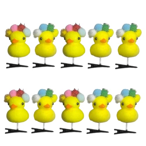 KUAIYIJU Packung Mit 50 Stilvollen Kinder Haar Accessoires Lustige Cartoon Ente Haarnadel Einzigartige Haarspange Kinder Haarspangen Für Den Täglichen Gebrauch DIY Haarnadel von KUAIYIJU