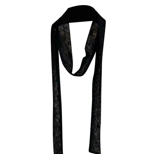 KUAIYIJU Spitzen Haarschal Für Frauen Handgebundener Halsschal Französische Krawatte Für Frauen Party Haarband Modische Krawatte Dekorativer Gürtel von KUAIYIJU