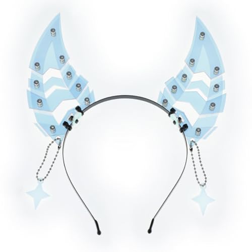 KUAIYIJU Uni Punk-Haar-Accessoire, praktisches Stirnband mit Tierzahnstruktur, leicht und bequem, Party-Kopfbedeckung von KUAIYIJU