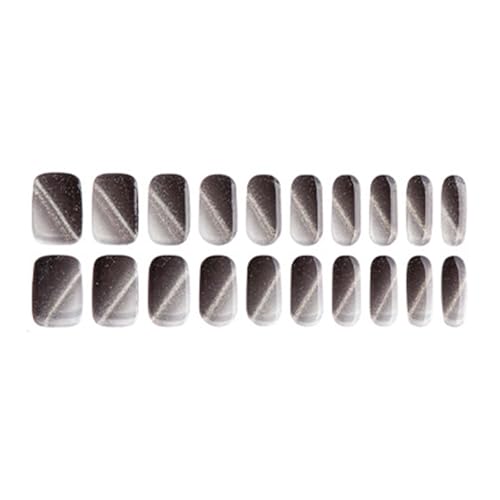 Modischer Gel-Nagelaufkleber mit LED-Lampe, ausgehärtet, vollständige Abdeckung, französische Spitzen, mit Nagelfeile und Aufkleber von KUAIYIJU