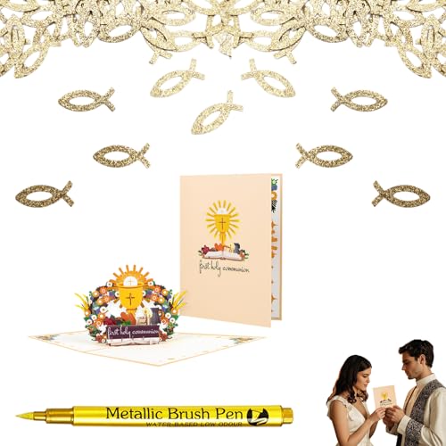 Vela Bautizo Personalizada - Decoración de Bautizo Elegante con Portavelas, Conjunto de 20 Velas Bautizo con 2 Rollos de Cinta de Seda Blanca von KUBDPQOR