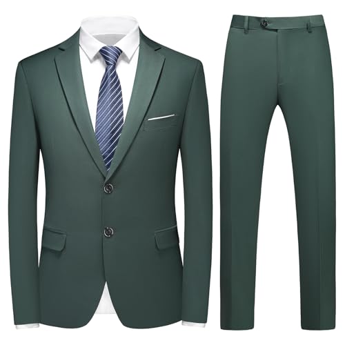 KUDMOL Herren Anzug 2 Stücke Slim Fit Anzug Business Hochzeit Formal Dinner Zwei Knöpfe Smoking Anzug für Männer Klassischer Blazer Weste Hose Set KUDMOL Herren Anzug 2 Stücke Slim Fit Anzug Business Hochzeit Formal Dinner Zwei Knöpfe Smoking Anzug für Männer Klassischer Blazer Weste Hose Set von KUDMOL