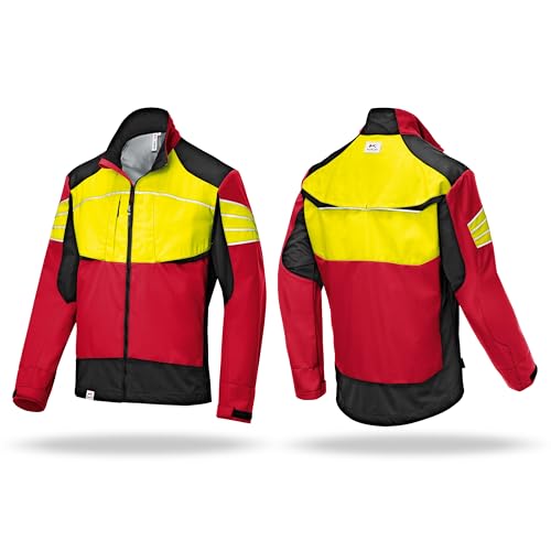 KÜBLER Workwear Forest Ultrashell Jacke | Forstjacke Herren mit CORDURA & Reflex-Elementen | Winddichte Schnittschutzjacke Herren | Atmungsaktive Forstjacke | Forstbekleidung | Forst Jacke von KÜBLER Workwear