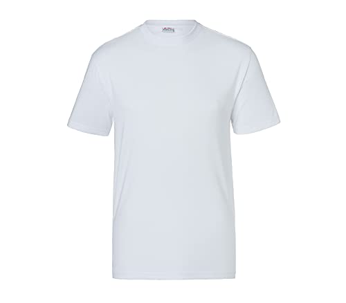 KÜBLER Workwear KÜBLER Arbeitsshirt weiß, Größe 4XL, Herren-Arbeitsshirt aus Mischgewebe, elastisches Arbeitsshirt von KÜBLER Workwear