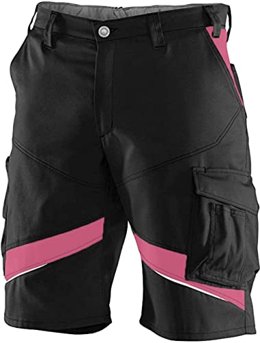 KÜBLER ACTIVIQ Shorts Damen Arbeitshose, Farbe: Schwarz/Pink, Größe: 52 von KÜBLER Workwear