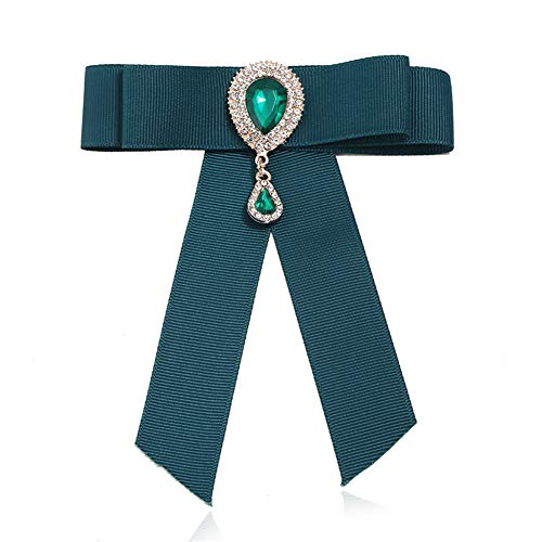 KUENG Brosche Vintage Brosche Schleife Mode-Brosche Schwarze Fliege Frauen Brosche Vorgebundene Bogen Brosche Schmuck Brosche Frauen Broschen Pins Green von KUENG
