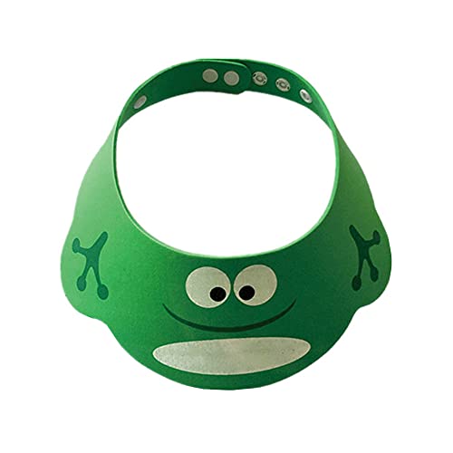 KUENG Haarwaschhilfe Kinder Baby Duschhaube Dusche Hut Für Shampoo Kappe Duschen Caps Haar Waschen Schild Green von KUENG