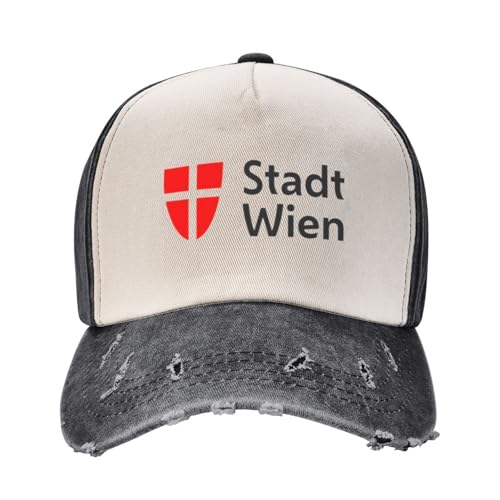 Atmungsaktive Unisex Baseball Kappe Vienna Logo Stadt Wien Klassische Mode eine gewaschen Baseball caps Hut im freien Geschenke von KUGEUII