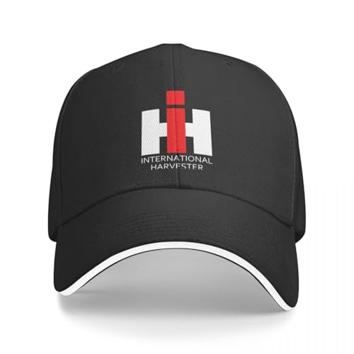 KUGEUII Atmungsaktive Unisex Baseballkappe International Harvester 2024 Mode Baseball Herren Polyester Hüte Verstellbare Mütze Universal Casual Cap Trucker Hat Geschenke von KUGEUII