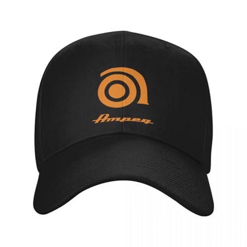 KUGEUII Atmungsaktive Unisex Baseballkappe aus Baumwolle Ampeg Musik Logo lustige Baseball Männer Polyester Hüte verstellbare Mütze modische Freizeitkappe LKW Fahrer Mütze Geschenk von KUGEUII