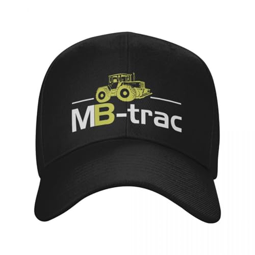 KUGEUII Atmungsaktive Unisex Baseballkappe aus Baumwolle Mb Trac Traktor lustige Baseball Herren Polyester Hüte verstellbare Mütze modische Freizeitmütze LKW Fahrer Mütze Geschenk von KUGEUII