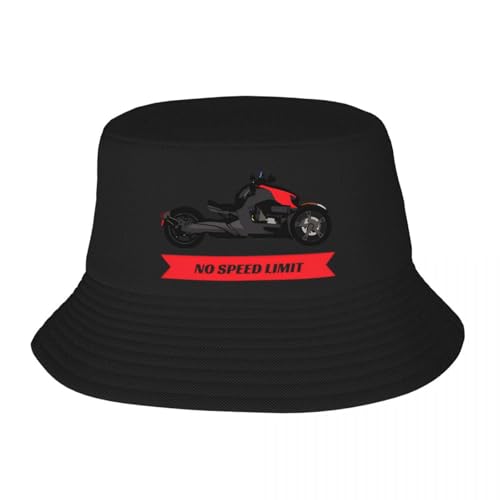 KUGEUII Atmungsaktive Unisex-Baseballkappe aus Reiner Baumwolle „Can am Ryker Red No Speed ​​Limit 2024“ – EIN Fischerhut für Erwachsene EIN Anglerhut als Geschenk von KUGEUII