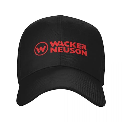 KUGEUII Baumwolle atmungsaktiv Unisex Baseballkappe Wacker Neuson lustige Baseball Männer Polyester Hüte verstellbare Mütze modische Freizeitkappe LKW Fahrer Mütze Geschenk von KUGEUII