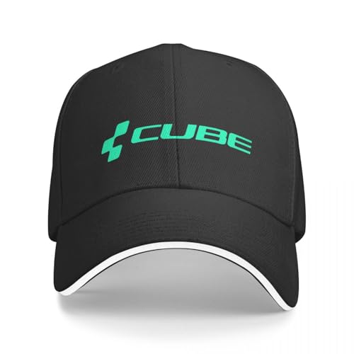 KUGEUII Baumwolle atmungsaktive Unisex Baseballkappe Cube Radfahren MTB Mountainbike Mode Baseball Männer Polyester Hüte Verstellbare Mütze Universal Casual Cap Truck Driver Hat Geschenk von KUGEUII