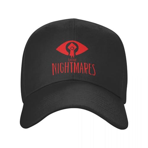 KUGEUII Baumwolle atmungsaktive Unisex Baseballkappe Little Nightmares 2024 Mode Baseball Herren Polyester Hüte Verstellbare Mütze Universal Casual Cap Truck Driver Hat Geschenk von KUGEUII