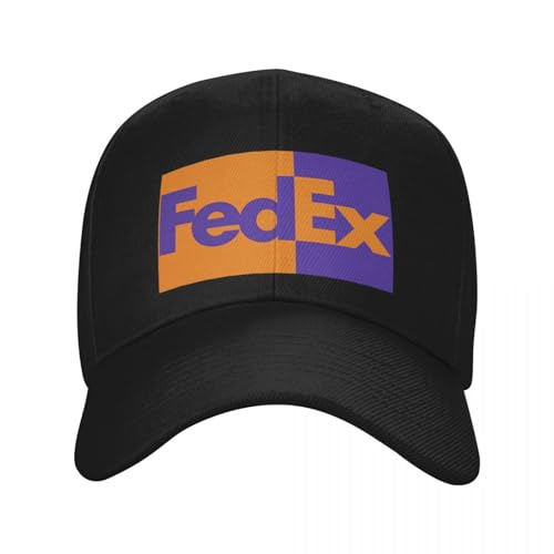 KUGEUII Lässige Unisex Baseballmütze im Freien FedEx 2024 modische Baseball Männer Polyester Hüte verstellbare Mütze universelle Freizeitmütze LKW Fahrer Hut Geschenke von KUGEUII